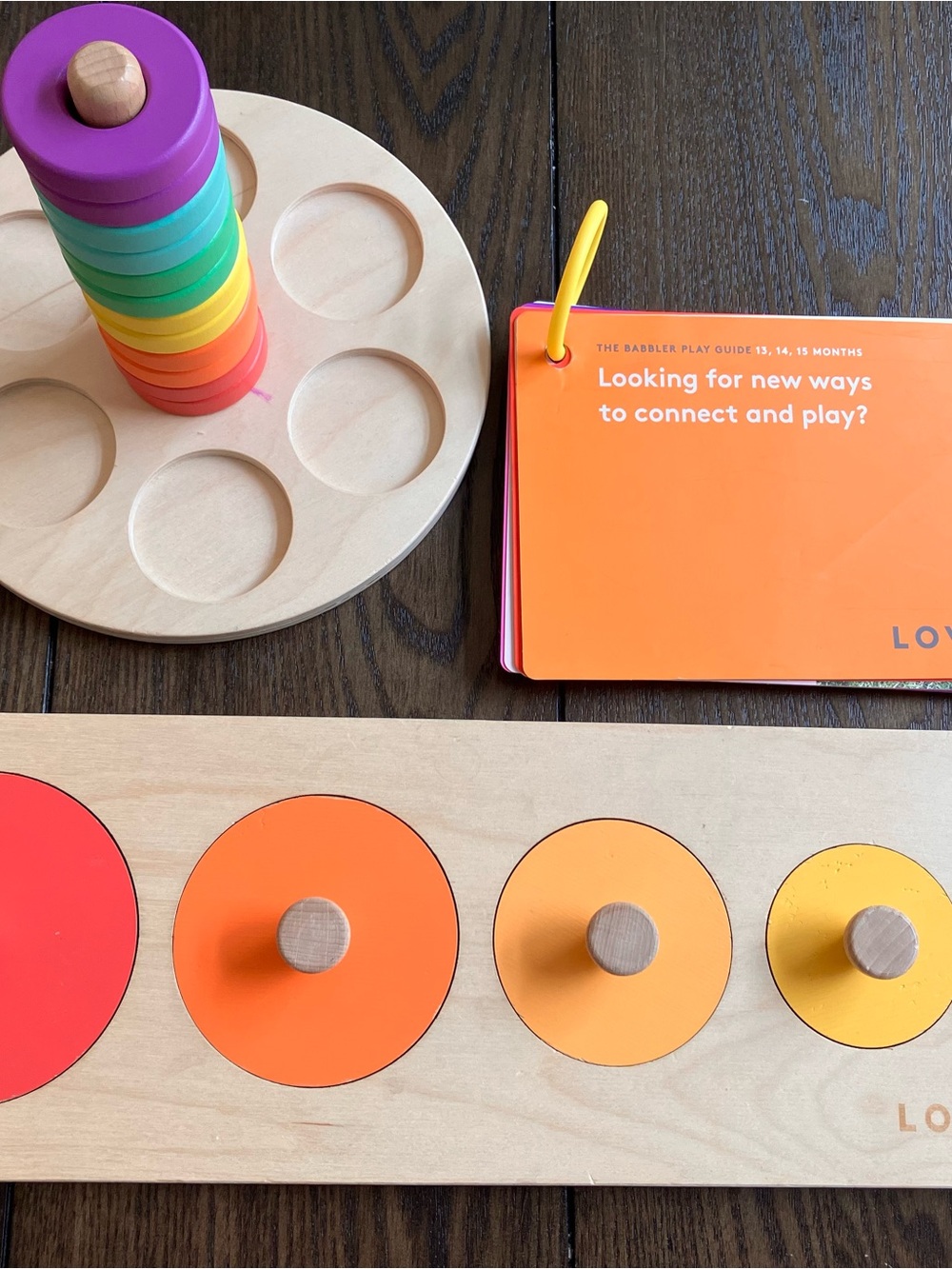 Lovevery flexible stacker - circle of friends - the babbler play guide